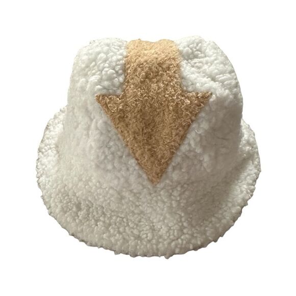 Unbranded ~ Avatar Air bender Bucket Hat ~ faux shearling w/ black lining - Picture 2 of 6